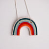 Ceramic rainbow necklace