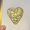 Handmade Gold foil handmade mothers day / mum birthday card