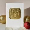 Handmade Gold foil  personalised Christmas card