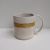 handmade cream ceramic mug