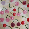 Handmade ceramic curvy  cherry  plate