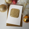 Handmade Gold foil  personalised Christmas card