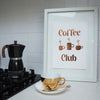 Rose gold foil original Coffee Club artwork