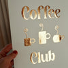 Rose gold foil original Coffee Club artwork