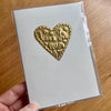 Handmade Gold foil handmade mothers day / mum birthday card