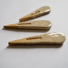 Handmade mini  textural ceramic salt spoon