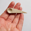 Handmade mini  textural ceramic salt spoon