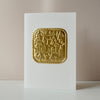 Handmade Gold foil  personalised Christmas card