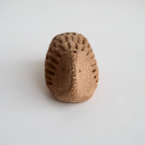 Pottery hedgehog incense holders
