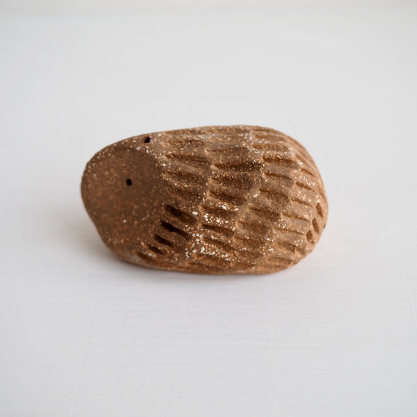 Pottery hedgehog incense holders
