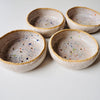 Handmade multicolour speckled soap dish