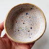 Handmade multicolour speckled soap dish