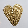 Handmade Gold foil handmade Valentines/ engagement wavy heart card
