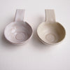 Oatmeal gloss or satin pottery coffee scoops