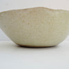 Handmade pottery oatmeal satin serving dish / fruit bowl