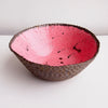 Handmade pink and gold Galaxy ceramic fruit bowl