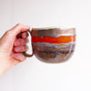 Handmade made to order  ceramic mug with gold