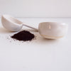 Handmade white gloss/satin pottery coffee scoop