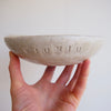 Handmade custom pottery pet food/water name bowl