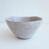 simple oatmeal pottery bowl