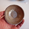 Handmade grey textural ceramic salt and pepper bowl