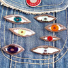 eye pin badges