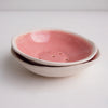 2 handmade mini pink pottery soap dish