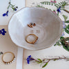 Personalised ceramic wedding initials  ring dish