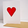 Single heart card with envelope