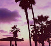 California sunset beach birthday card