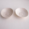 Handmade mini white ceramic soap dish