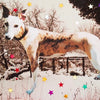 Whippet greyhound dog christmas card