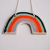 Handmade ceramic rainbow necklace