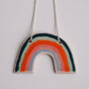 Handmade ceramic rainbow necklace