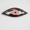 Pink Ceramic eye pin brooch