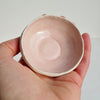 Handmade mini pink blush gloss condiment bowls